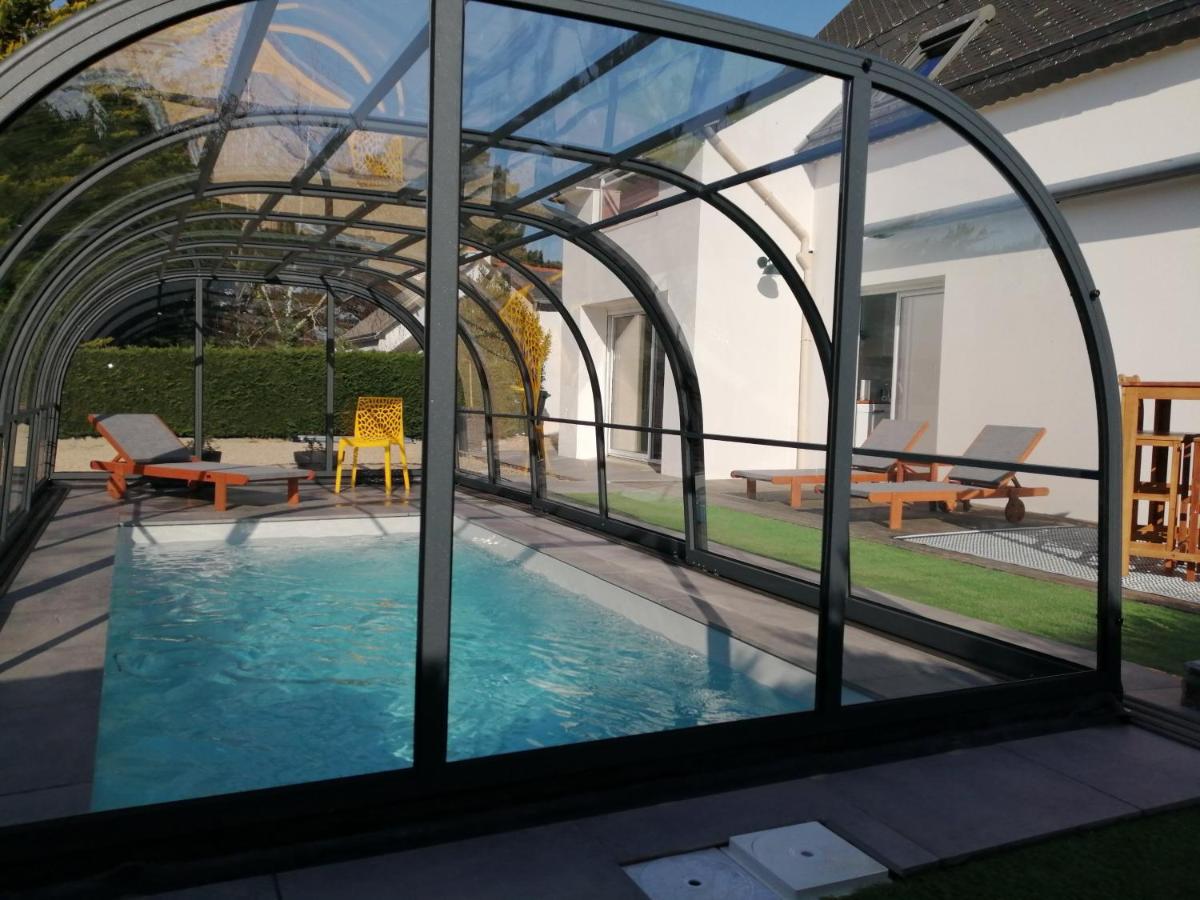 Villa bord de mer avec piscine et jacuzzi Pénestin Buitenkant foto